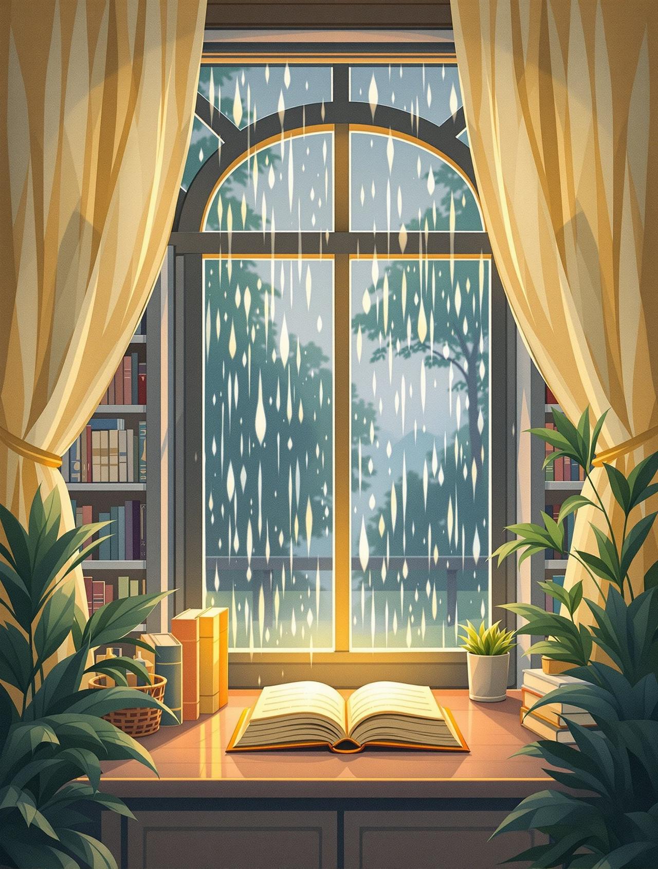 雨天的图书馆 - 视频短剧新番